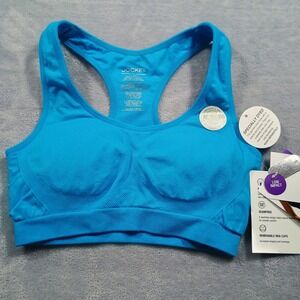 Jockey Women Sport Seamless Bra Atomic Blue S Removable Cups